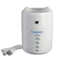 Lasko UH150 5" Personal Travel Cool Mist Humidifier w Night Light WHITE