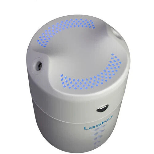 Lasko UH150 5" Personal Travel Cool Mist Humidifier w Night Light WHITE