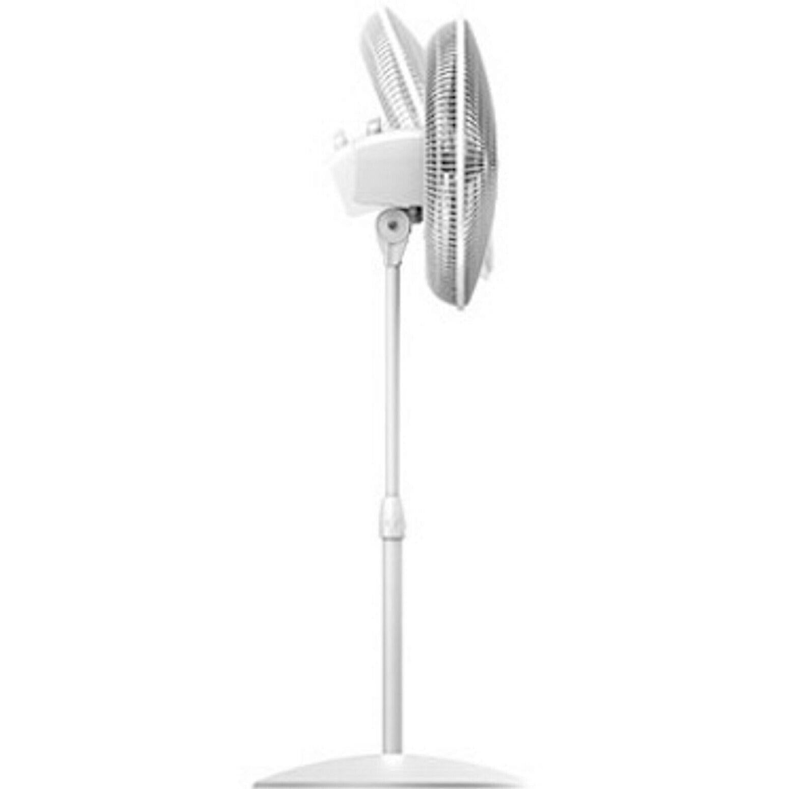 Lasko S16201 16" Oscillating 3 Speed Fan Adjustable Height Tilt 47" Floor Stand