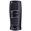 Lasko 4911 11"x5" Oscillating Twist Top Desktop Tower Fan 3 Speed GRAY BLACK