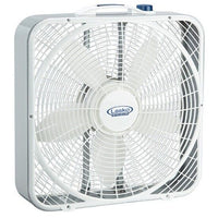 Lasko 3720 20" Square Box Weather Premium Fan 3 Speed Portable WHIT