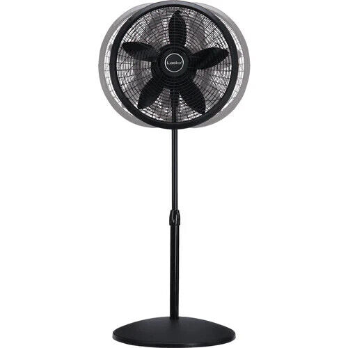 Lasko 1827 Pedestal Elegance Fan 3 Speed 18" Adjustable Height Portable BLACK