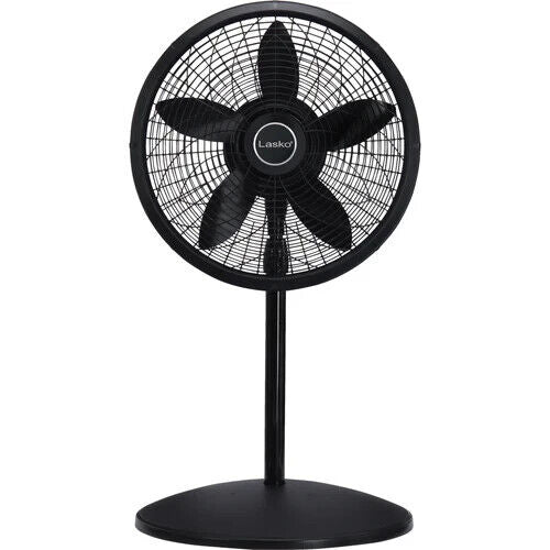 Lasko 1827 Pedestal Elegance Fan 3 Speed 18" Adjustable Height Portable BLACK