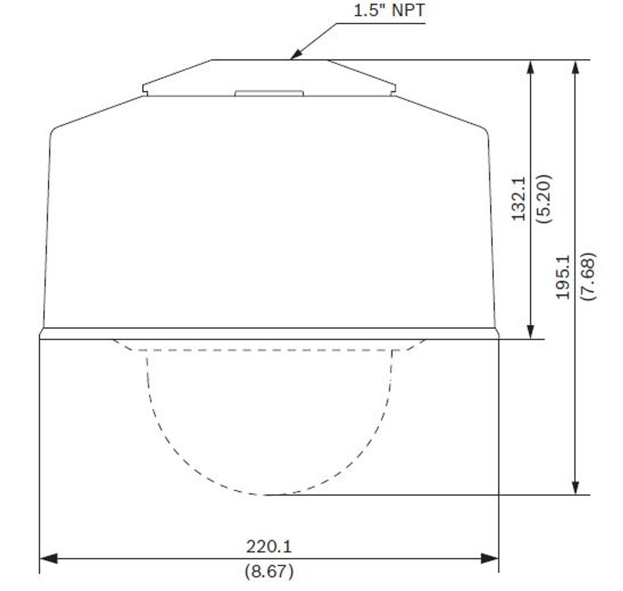 Bosch NDA-8000-PIPW Pendant Interface Outdoor Plate