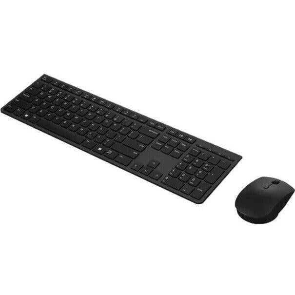 Lenovo 4X31K03931 Pro Wireless Rechargeable Keyboard Mouse RF BT 400 dpi 8 Btns