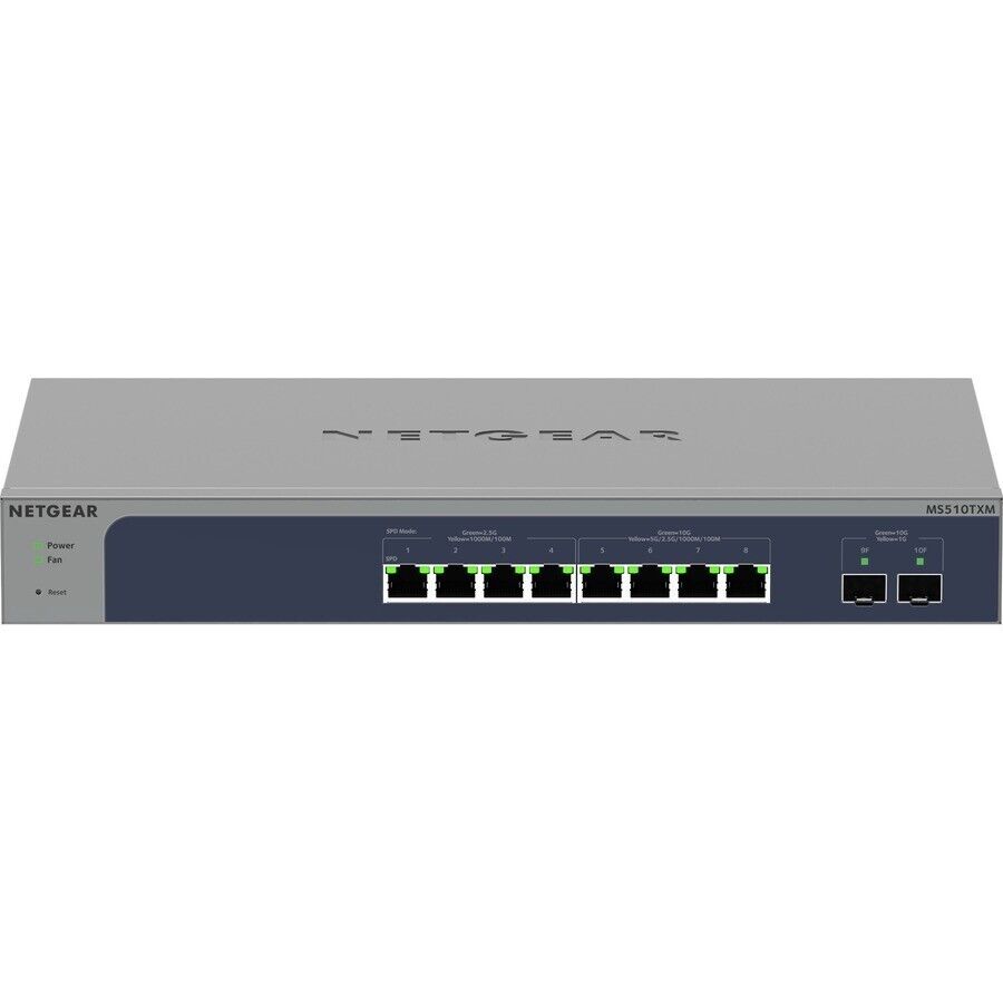 Netgear MS510TXUP-100NAS 8 Port Ultra60 4x2.5G 4x10G 2x PoE 10G SFP Smart Switch