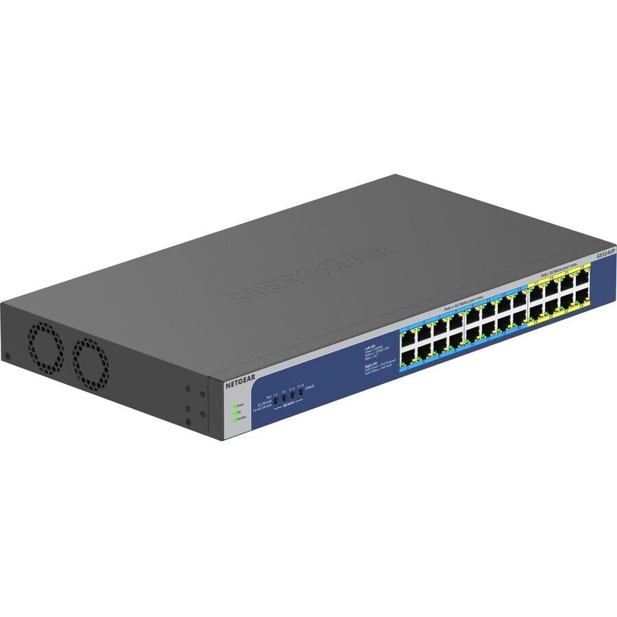 Netgear GS524UP-100NAS 24 Port Gigabit Hi-Power Unmanaged Switch w 16xPoE++ 480W