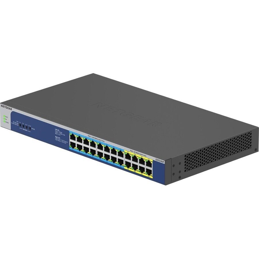 Netgear GS524UP-100NAS 24 Port Gigabit Hi-Power Unmanaged Switch w 16xPoE++ 480W