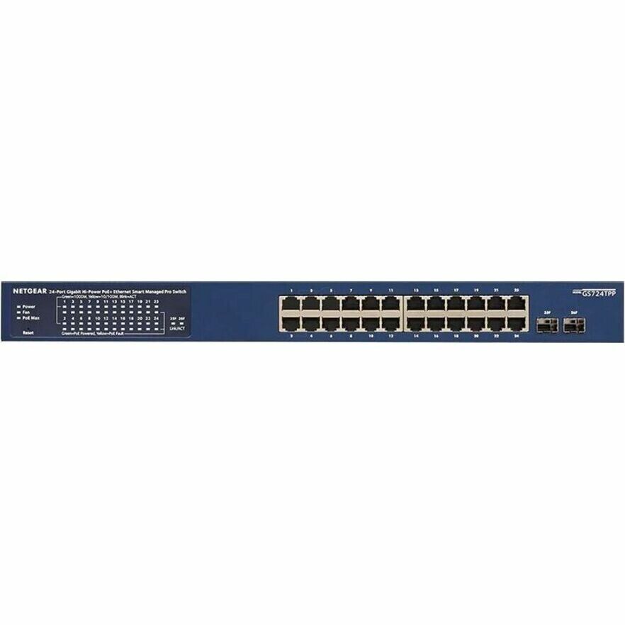 Netgear GS724TPP-300NAS 24 Port Gigabit PoE+ Smart Switch 380W 2 SFP Ports