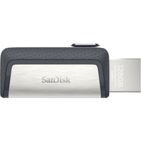 SanDisk SDDDC2-128G-A46 Ultra Dual USB-C 3.1 Flash Drive 128GB 150mb Read BLACK