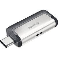 SanDisk SDDDC2-128G-A46 Ultra Dual USB-C 3.1 Flash Drive 128GB 150mb Read BLACK