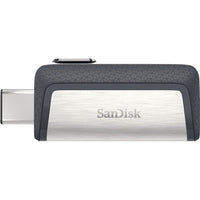 SanDisk SDDDC2-128G-A46 Ultra Dual USB-C 3.1 Flash Drive 128GB 150mb Read BLACK