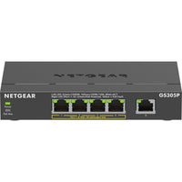 Netgear GS305P-300NAS 5 Gigabit Ethernet Port Unmanaged Switch 4x POE 63W Budget