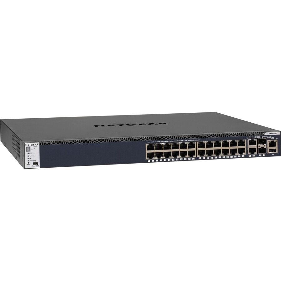 Netgear GSM4328S-100NES 24 Gigabit Managed Switch w 2x 10G 2x SFP+ 1U Rackable