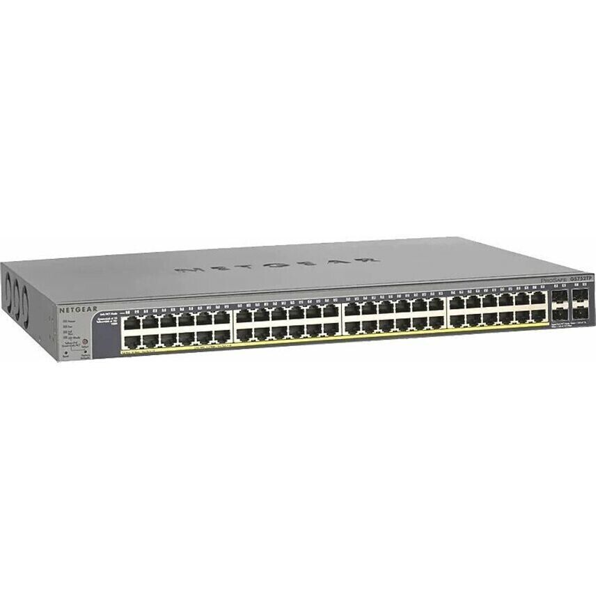 Netgear GS752TP-300NAS 48 Port Gigabit PoE+ Smart Switch 380W Budget 4 SFP Ports