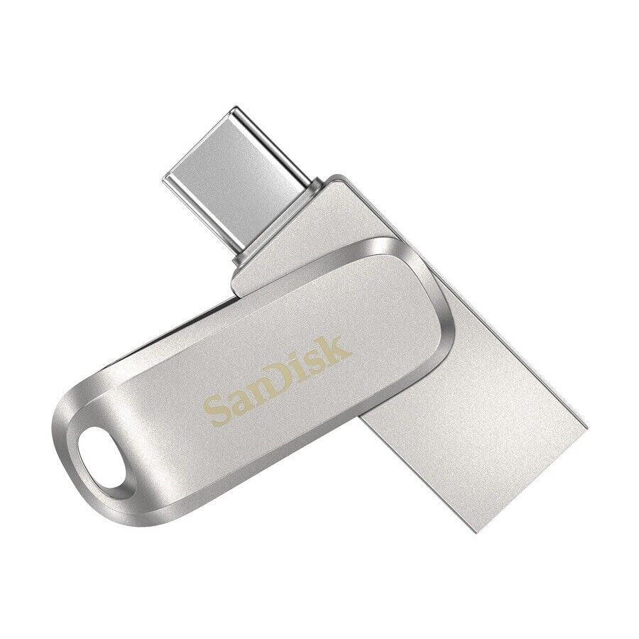 SanDisk SDDDC4-256G-A46 Ultra Dual Luxe USB-C 3.1 Flash Drive 256GB 150mb SILVER