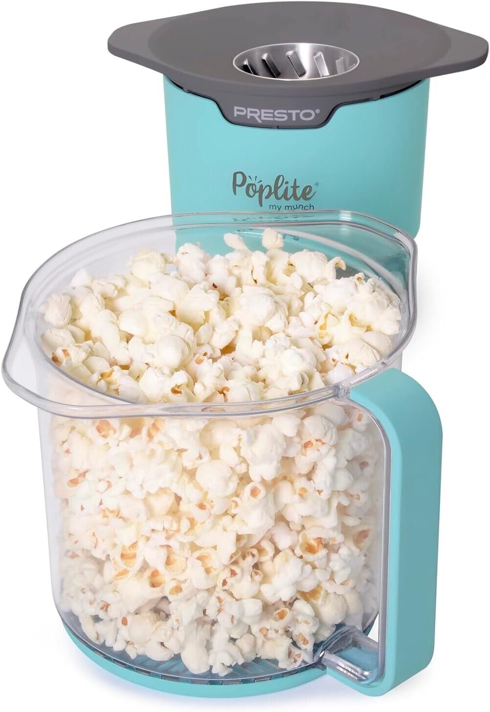 Presto 04811 PopLite My Munch Hot Air Popper Popcorn Popper Healthy Fast Easy