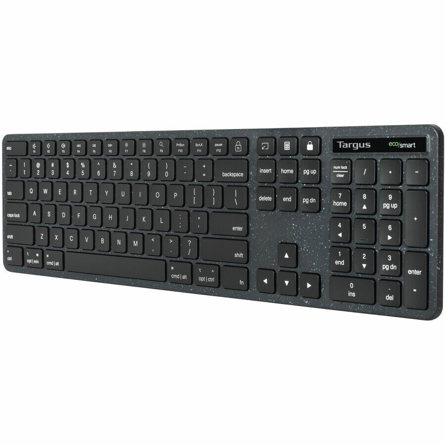 Targus AKB873US Full Size Wireless Bluetooth RF Keyboard BLACK MAC PC Chrome