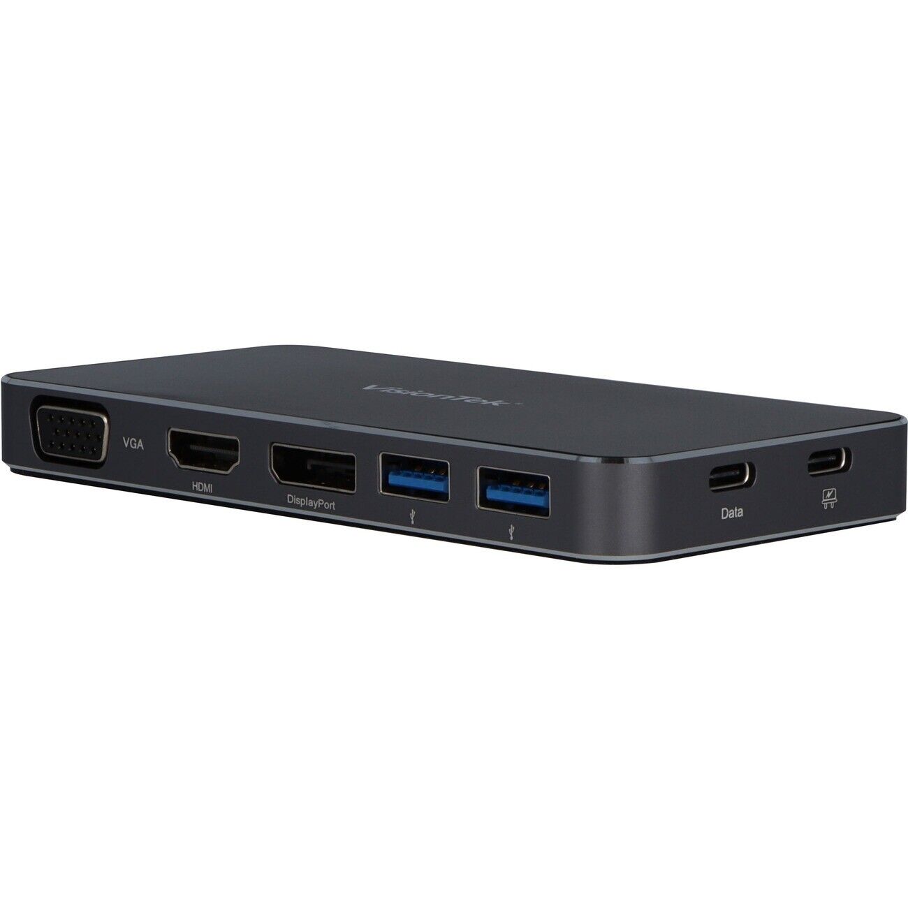 Visiontek 901226 VT200 USB-C Dual Display Docking Station Thunderbolt HDMI VGA