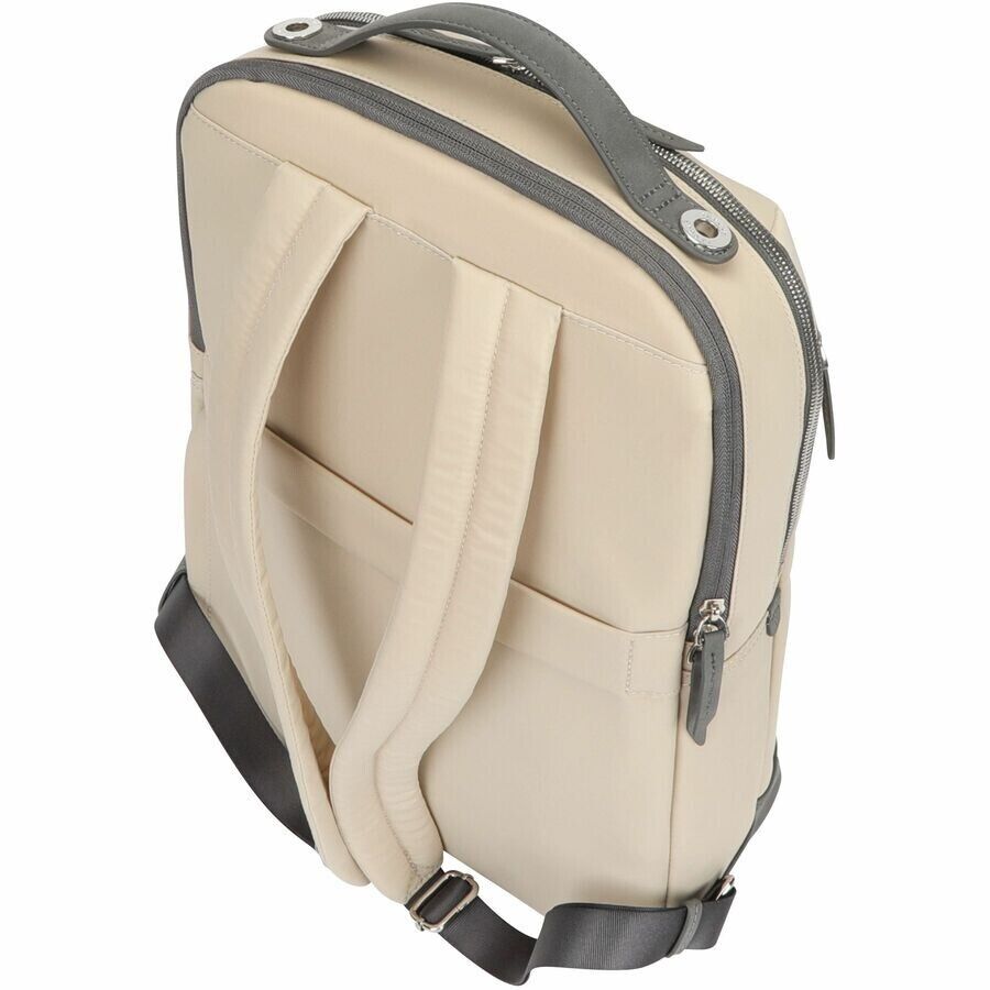 Targus TBB59906GL 16" Newport Backpack Carrying Case Leatherette w Shl Strap TAN