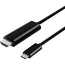 Visiontek 901219 6.6FT USB-C to HDMI M/M 4K Thunderbolt 3 Black Data Video Cable