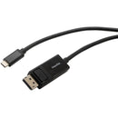 Visiontek 901289 6.6FT USB-C to DisplayPort 8K 4K UHD Black Video Cable