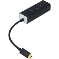 Visiontek 901434 USB-C 4 Port USB 3.0 HUB External Adapter PC Mac Black