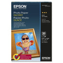 Epson S041156 11"x17" 52lb Glossy Finish Photo Paper 92 Brightness White 20/Pk