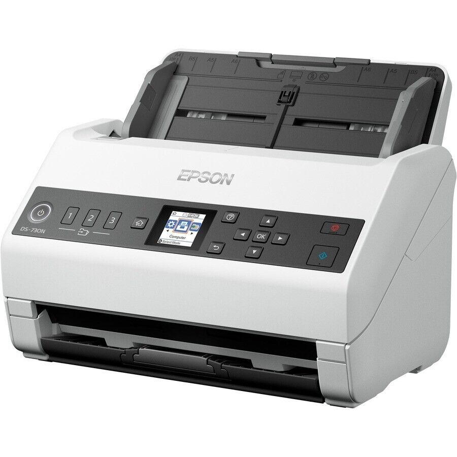 Epson B11B259201 DS-730N Network Sheetfed Color Scanner 600dpi USB 40ppm Duplex