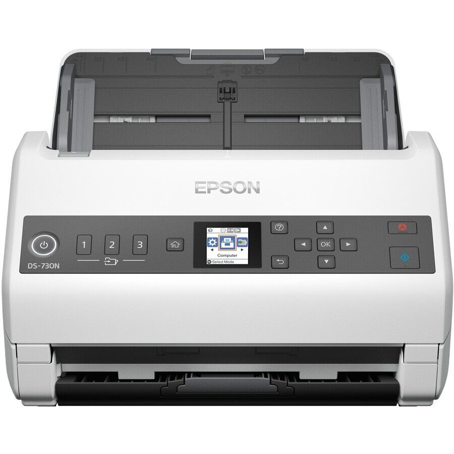 Epson B11B259201 DS-730N Network Sheetfed Color Scanner 600dpi USB 40ppm Duplex