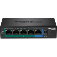 TRENDnet TPE-TG52 5 Port Gigabit Unmanaged Switch 4 Port PoE+ 32W Budget Metal