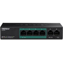 TRENDnet TPE-S50 6 Port 10/1000 4x PoE Switch 60W Budget Metal Case Fanless