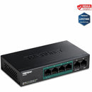 TRENDnet TPE-S50 6 Port 10/1000 4x PoE Switch 60W Budget Metal Case Fanless