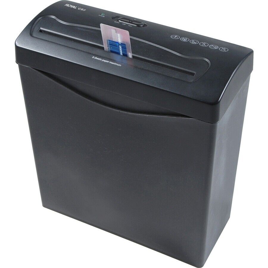 Royal 89341P CX8 Paper Shredder Shredder 8 per Pass Paper Credit Card Staples