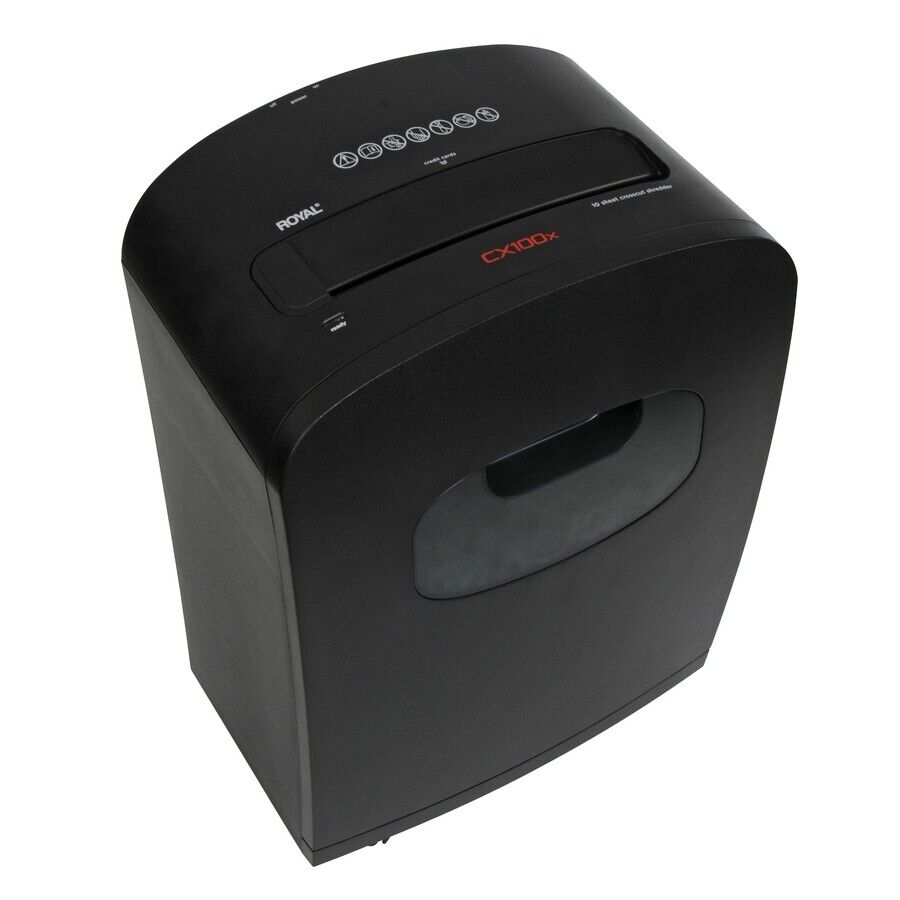 Royal 29171Y CX100x Medium Duty Paper Shredder 10 per Pass Credit Card Staples