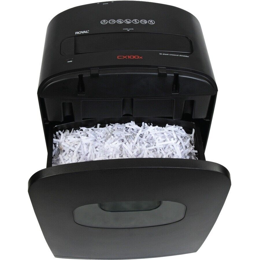 Royal 29171Y CX100x Medium Duty Paper Shredder 10 per Pass Credit Card Staples