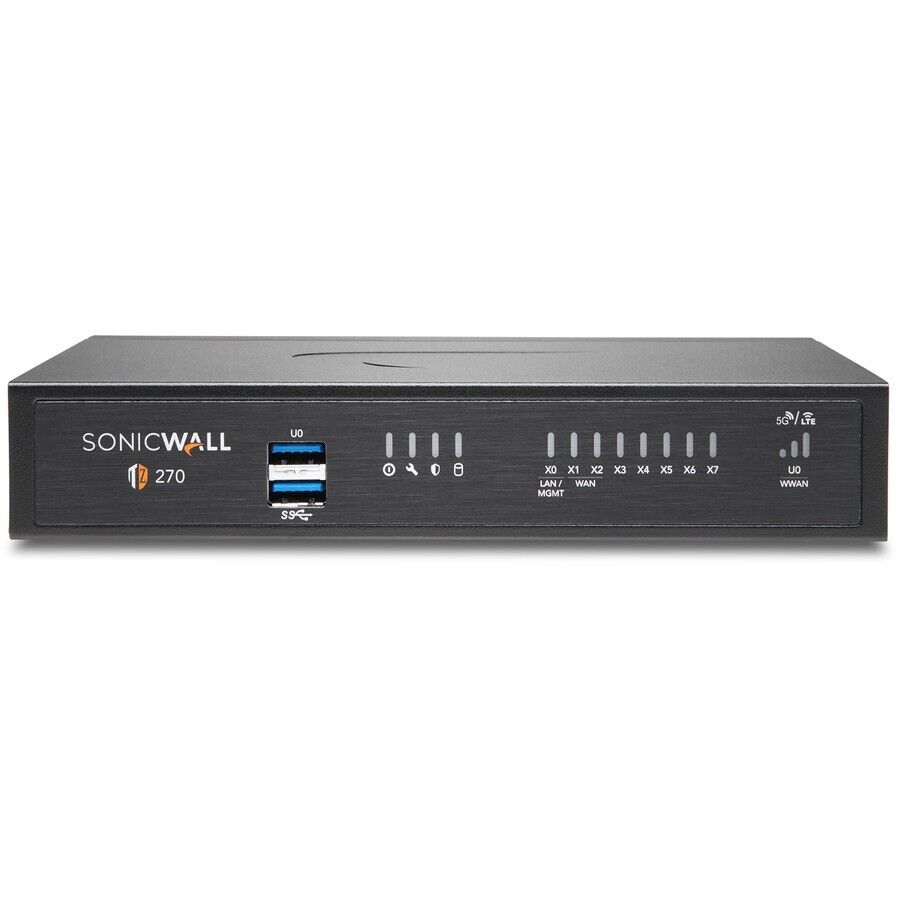 SonicWALL 02-SSC-6447 TZ270 High Availability Security FIrewall 8x Gigabit RJ45