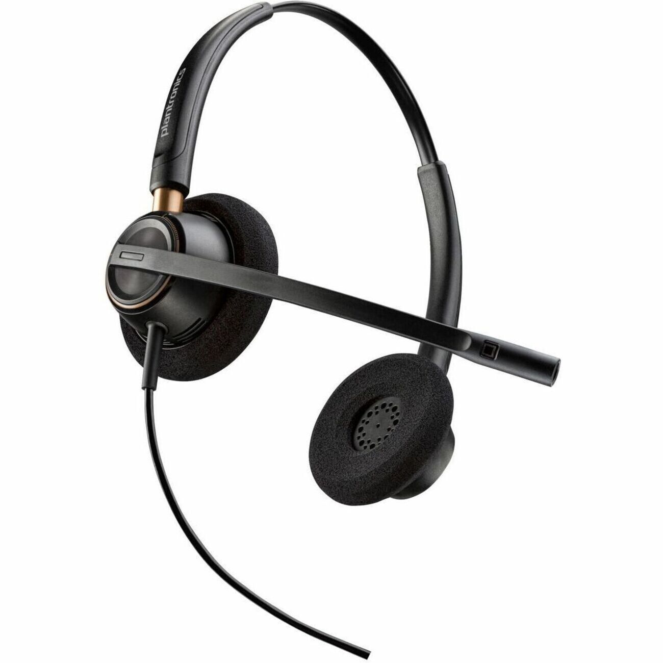 Poly 783P6AA#ABA EncorePro 520 Stereo Over Head Headset Quick Disconnect 3.5mm