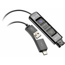 Poly 786C8AA DA85-M USB-C USB-A to Quick Disconnect Adapter