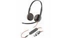 Poly 8X229A6 Blackwire 3225 Stereo USB-C/A 3.5mm Headset Inline Control TAA