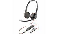 Poly 8X229A6 Blackwire 3225 Stereo USB-C/A 3.5mm Headset Inline Control TAA