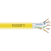 Black Box EYN872A-PB-1000 1000FT GigaTru 550 CAT6 Bulk Roll Network Cable Yellow