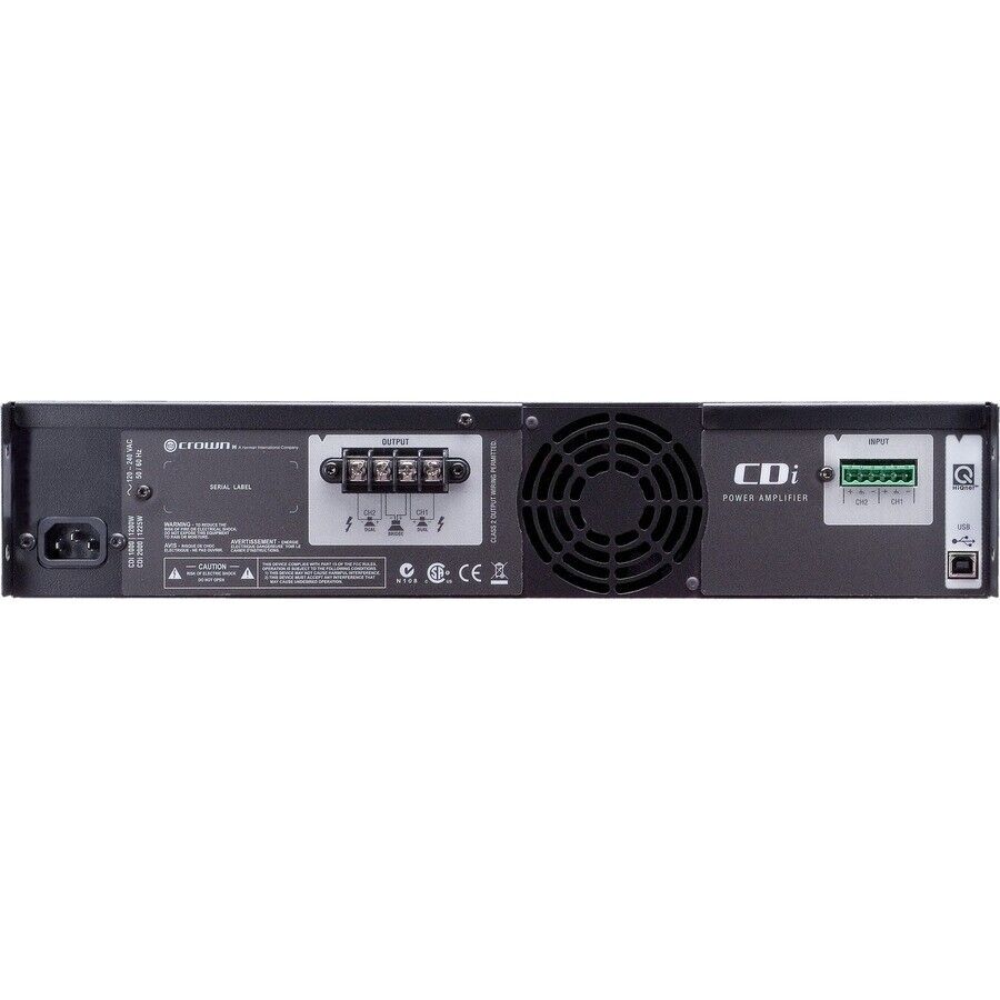 Harman Crown NCDI1000 Professional Sound Amplifier 1000W RMS 2 Channel USB