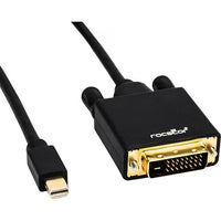 Rocstor Y10C164-B1 6FT Mini-DisplayPort to DVI M/M 1920x1080 Cable Black