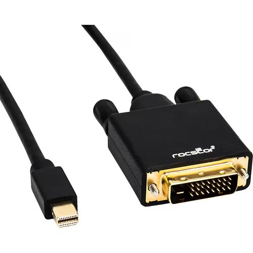 Rocstor Y10C164-B1 6FT Mini-DisplayPort to DVI M/M 1920x1080 Cable Black