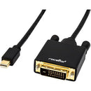 Rocstor Y10C164-B1 6FT Mini-DisplayPort to DVI M/M 1920x1080 Cable Black