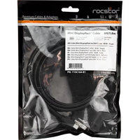 Rocstor Y10C164-B1 6FT Mini-DisplayPort to DVI M/M 1920x1080 Cable Black