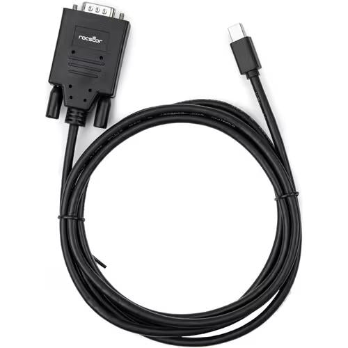 Rocstor Y10C163-B1 6FT Mini-DisplayPort to VGA M/M 1920x1200 1080p Cable Black