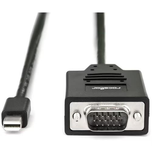Rocstor Y10C163-B1 6FT Mini-DisplayPort to VGA M/M 1920x1200 1080p Cable Black