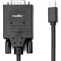 Rocstor Y10C163-B1 6FT Mini-DisplayPort to VGA M/M 1920x1200 1080p Cable Black